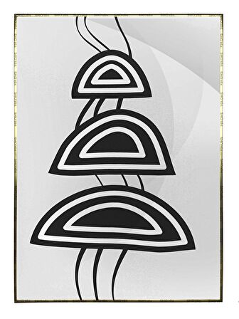 Shop365 Toprak Renk Tonları Tasarım Modern Tablo Çerçeveli P-002159