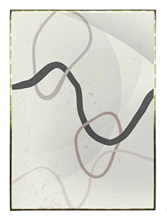 Shop365 Toprak Renk Tonları Tasarım Modern Tablo Çerçeveli P-002176