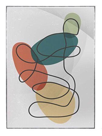 Shop365 Toprak Renk Tonları Tasarım Modern Tablo Çerçeveli P-002180