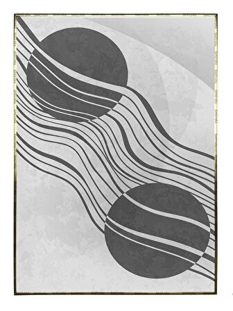 Shop365 Toprak Renk Tonları Tasarım Modern Tablo Çerçeveli P-002206