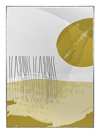 Shop365 Toprak Renk Tonları Tasarım Modern Tablo Çerçeveli P-002209