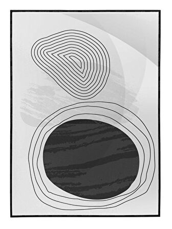 Shop365 Toprak Renk Tonları Tasarım Modern Tablo Çerçeveli P-002210