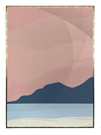 Shop365 Manzara ve Dağ Modern Tasarım Tablo Çerçeveli P-002216