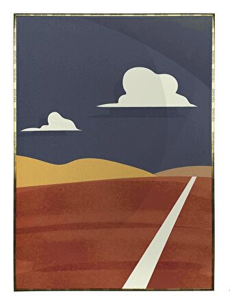 Shop365 Manzara ve Dağ Modern Tasarım Tablo Çerçeveli P-002222