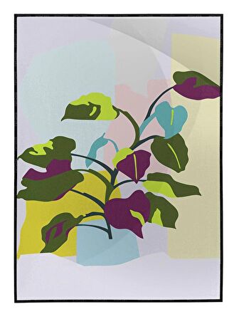 Shop365 Şekiller Sanatsal Modern Tablo Çerçeveli P-002246