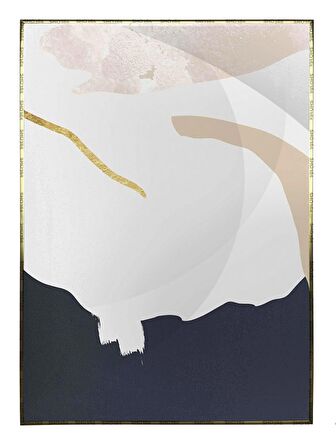 Shop365 Dağ Doğa Manzara Pastel Renkler Dekoratif Modern Tablo Çerçeveli P-002344