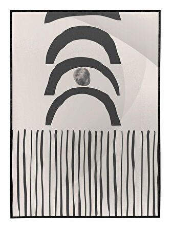 Shop365 Toprak Renk Tonları Tasarım Modern Tablo Çerçeveli P-002367