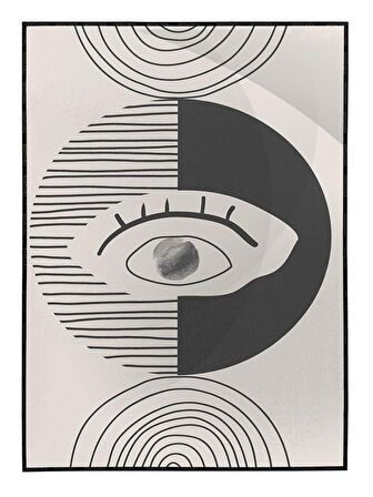 Shop365 Toprak Renk Tonları Tasarım Modern Tablo Çerçeveli P-002372