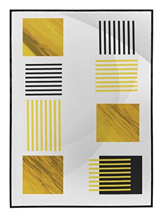 Shop365 Toprak Renk Tonları Tasarım Modern Tablo Çerçeveli P-002407