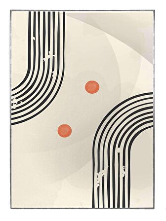 Shop365 Modernist Şekiller İllüstrasyon Modern Sanat Tuval Tablo Çerçeveli P-002431