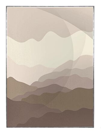 Shop365 Ay Güneş ve Toprak Renkleri Modern Tablo Çerçeveli P-002489