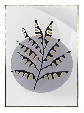 Shop365 Doğa Bitki Modern İllüstrasyon Tablo Çerçeveli P-002549