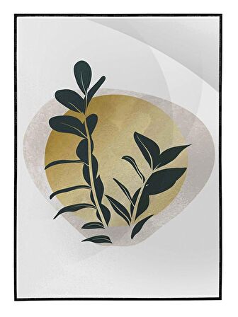 Shop365 Doğa Bitki Modern İllüstrasyon Tablo Çerçeveli P-002590