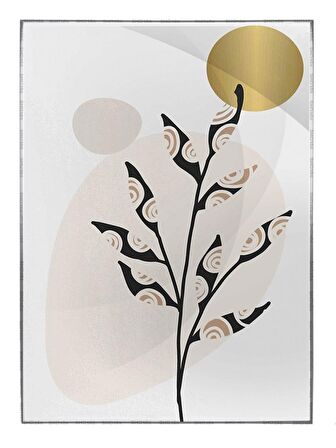 Shop365 Doğa Bitki Modern İllüstrasyon Tablo Çerçeveli P-002637