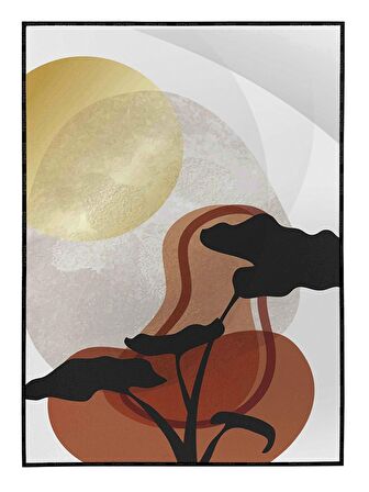 Shop365 Bitki ve Şekiller Tablo Çerçeveli P-002672