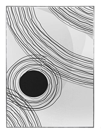 Shop365 Toprak Renk Tonları Şekil Tasarım Modern Tablo Çerçeveli P-002809