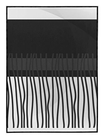 Shop365 Toprak Renk Tonları Şekil Tasarım Modern Tablo Çerçeveli P-002812