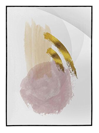Shop365 Şekiller Pastel Renkler Modern Dekoratif Tablo Çerçeveli P-003123