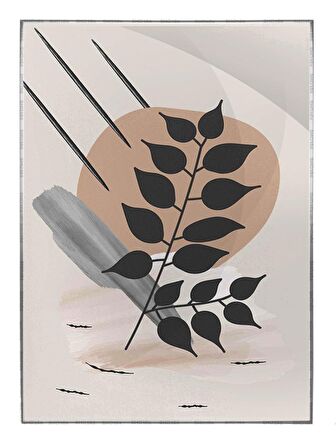 Shop365 Doğa Bitkiler Suluboya Görünümlü Modern Tablo Çerçeveli P-003196