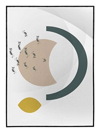 Shop365 Modern Çizimler İllüstrasyon Modern Tablo Çerçeveli P-003235