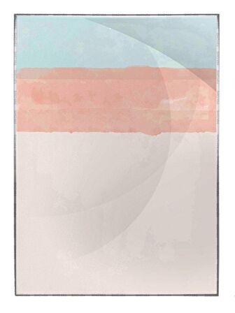 Shop365 Fırça Darbeleri Pastel Renkler Modern Tablo Çerçeveli P-003312