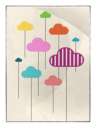 Shop365 Geometrik Şekiller Tasarım Çizim Modern Sanat Tuval Tablo Çerçeveli P-003524