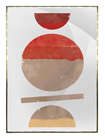 Shop365 Şekiller Desenler Çizgiler Modern Tasarım Tablo Çerçeveli P-003556