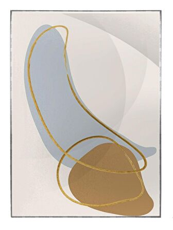 Shop365 Şekiller ve Çizgiler Modern Dekoratif Tablo Çerçeveli P-003593