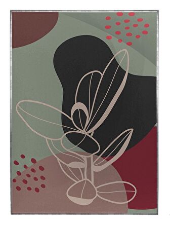 Shop365 Botanik Şekiller Modern Tablo Çerçeveli P-003643