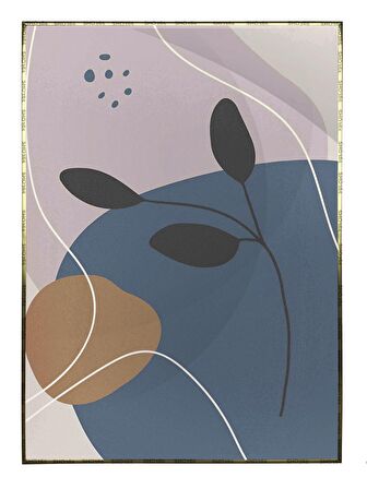 Shop365 Botanik Şekiller Modern Tablo Çerçeveli P-003715