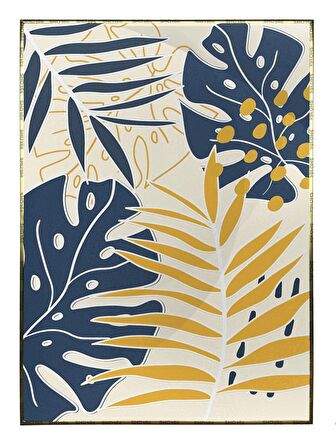 Shop365 Botanik Şekiller Modern Tablo Çerçeveli P-003758