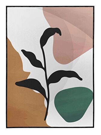 Shop365 Doğa Bitkiler Temalı Tasarım Tablo Çerçeveli P-004006