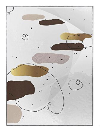 Shop365 Şekiller Çizgiler Modern Sanatsal Dekoratif Tablo Çerçeveli P-004058