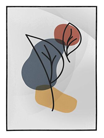 Shop365 Doğa Sanatsal Çizimler Modern Tablo Çerçeveli P-004076