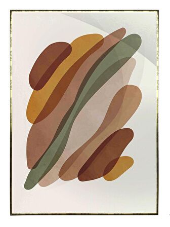 Shop365 Renkli Şekiller Modern Tablo Çerçeveli P-004153