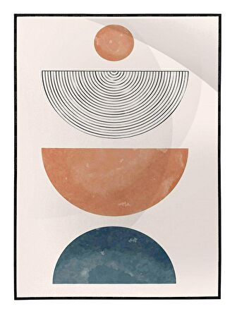 Shop365 Şekiller Desenler Çizgiler Modern Tasarım Tablo Çerçeveli P-004193