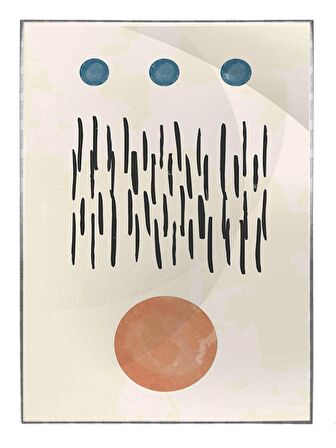 Shop365 Şekiller Desenler Çizgiler Modern Tasarım Tablo Çerçeveli P-004199