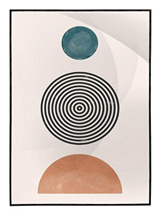 Shop365 Şekiller Desenler Çizgiler Modern Tasarım Tablo Çerçeveli P-004202