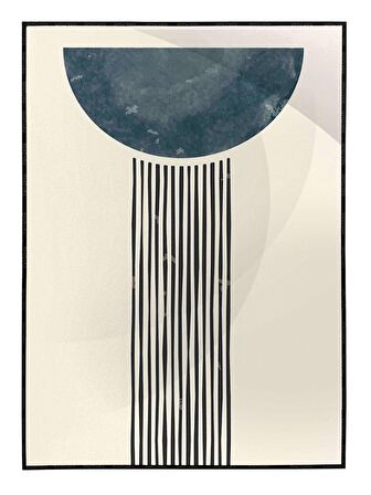 Shop365 Şekiller Karışık Renkler Modern Tablo Çerçeveli P-004310