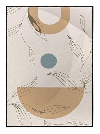 Shop365 Şekiller Karışık Renkler Modern Tablo Çerçeveli P-004330