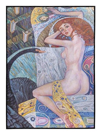 Shop365 Leda Mitoloji Dekoratif Tablo Çerçeveli P-004541