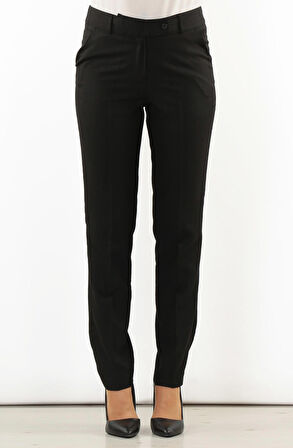 SORALLİNE KADIN KLASİK DAR PAÇA OFİS PANTOLON MEVSİMLİK ÜRÜN 1673 ANTRASİT  RENGİ