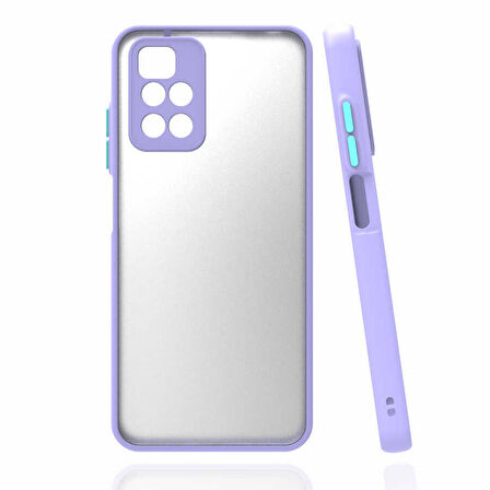 Gpack Xiaomi Redmi 10 2022 Kılıf Hux Kamera Korumalı Arkası Mat Silikon