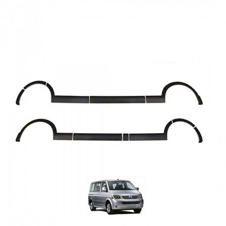 Volkswagen Transporter T5 Uzun Şasi 2009 - 2014 Çamurluk Kapı Dodikleri Set 11 Parça Sol Sürgü