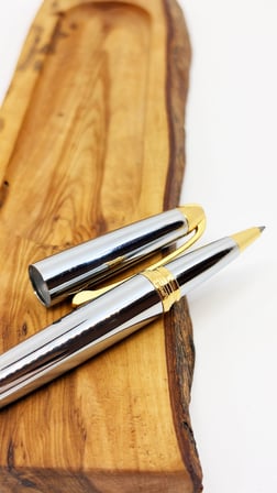Gold Detaylı Krom Roller Kalem
