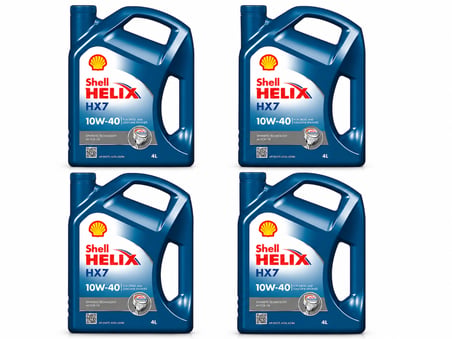 SHELL HELİX HX7 MOTOR YAĞI 10W-40 4 Adet X 4 Litre