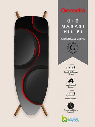 (HEDİYELİ) DAİSY (XXL BEDEN) (60X162 CM ) ÜTÜ MASASI KILIFI