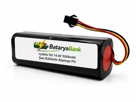 BataryaBank Lydsto G2 Uyumlu Robot Süpürge Bataryası 14.4V 5200mAh Li-ion Şarj Edilebilir Süpürge Pili