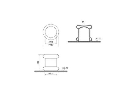 VitrA Liquid 7326B403-0155 Tabure, Seramik