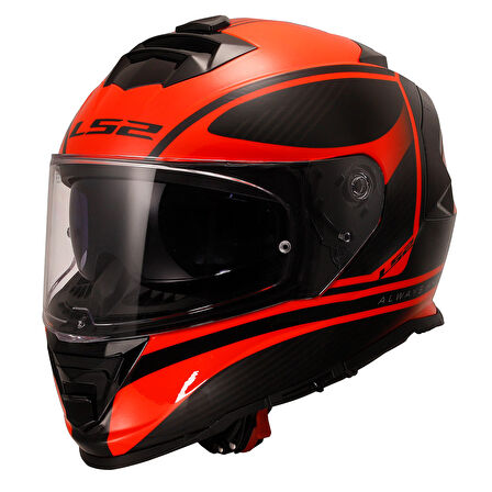 Ls2 Storm 2 Dodger Mat Siyah-Neon Turuncu Kask L